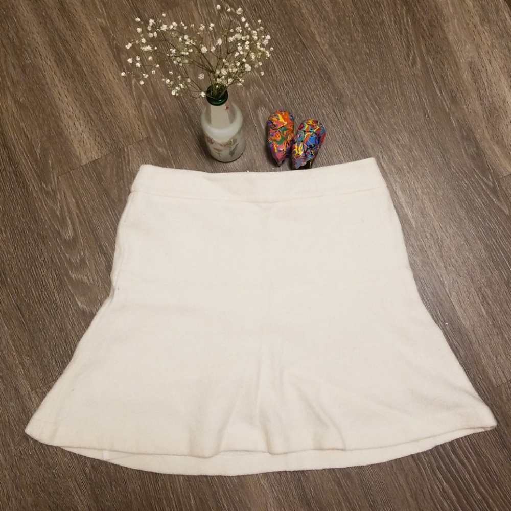 Ann Taylor White Skirt
